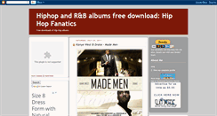 Desktop Screenshot of hiphopfanatics.blogspot.com