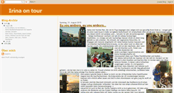 Desktop Screenshot of irinaontour.blogspot.com