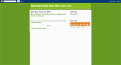 Desktop Screenshot of dermasentials.blogspot.com