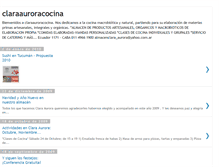 Tablet Screenshot of claraauroracocina.blogspot.com