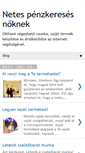 Mobile Screenshot of netespenzkeresesnoknek.blogspot.com