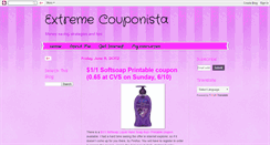 Desktop Screenshot of extremecouponista.blogspot.com