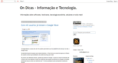 Desktop Screenshot of ondicas.blogspot.com