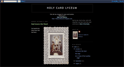 Desktop Screenshot of holycardlyceum.blogspot.com