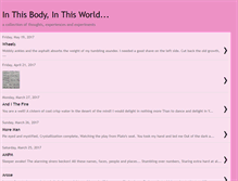 Tablet Screenshot of inthisbodyinthisworld.blogspot.com