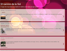 Tablet Screenshot of elcaminodelasol.blogspot.com