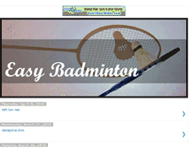 Tablet Screenshot of easybadminton.blogspot.com