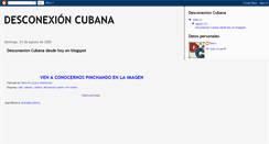 Desktop Screenshot of desconexioncubana.blogspot.com