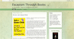 Desktop Screenshot of escapismthroughbooks.blogspot.com