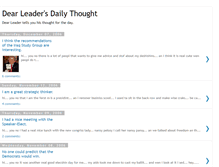 Tablet Screenshot of dearleadersdailythought.blogspot.com