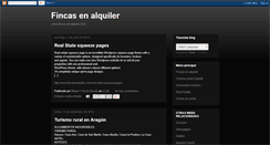 Desktop Screenshot of fincas-en-alquiler.blogspot.com