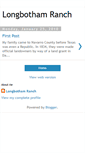 Mobile Screenshot of longbothamranch.blogspot.com