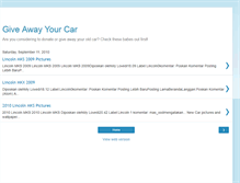 Tablet Screenshot of give-away-your-car.blogspot.com