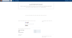 Desktop Screenshot of ajithvsvijay.blogspot.com