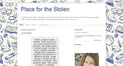 Desktop Screenshot of placeforthestolen.blogspot.com