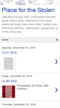 Mobile Screenshot of placeforthestolen.blogspot.com