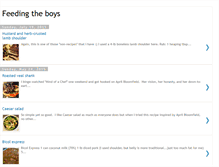 Tablet Screenshot of feedingtheboys.blogspot.com