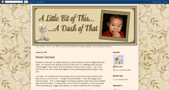Desktop Screenshot of alittlebitofthisadashofthat.blogspot.com