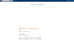 Desktop Screenshot of jobsindiainfo.blogspot.com