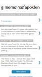 Mobile Screenshot of memoirsofapoklen.blogspot.com