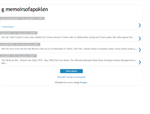Tablet Screenshot of memoirsofapoklen.blogspot.com