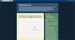 Desktop Screenshot of debunkingcrap.blogspot.com