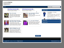 Tablet Screenshot of lululemononeshot.blogspot.com