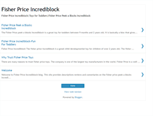 Tablet Screenshot of fisherpriceincrediblock.blogspot.com