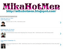 Tablet Screenshot of mikahotmen.blogspot.com