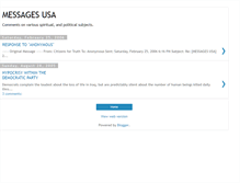 Tablet Screenshot of messagesusa.blogspot.com