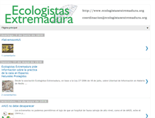 Tablet Screenshot of ecologistasextremadura.blogspot.com