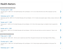 Tablet Screenshot of dnhealthmatters.blogspot.com