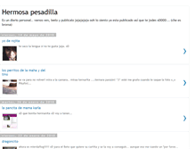 Tablet Screenshot of mihermosapesadilla.blogspot.com