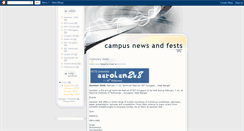 Desktop Screenshot of campusfests.blogspot.com