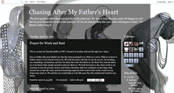 Desktop Screenshot of chasingaftermyfathersheart.blogspot.com