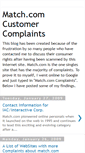 Mobile Screenshot of matchdotcomplaints.blogspot.com