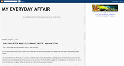 Desktop Screenshot of everydayaffair.blogspot.com