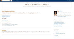 Desktop Screenshot of aliciaelfving.blogspot.com