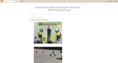 Desktop Screenshot of erlebnisbauernhofkraus-hoftagebuch.blogspot.com