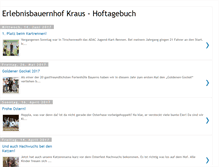 Tablet Screenshot of erlebnisbauernhofkraus-hoftagebuch.blogspot.com