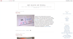 Desktop Screenshot of mysliceofpizza.blogspot.com