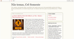 Desktop Screenshot of naotemascresomente.blogspot.com