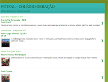 Tablet Screenshot of geracaofutsal.blogspot.com