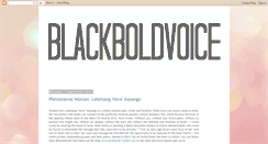 Desktop Screenshot of blackboldvoice.blogspot.com