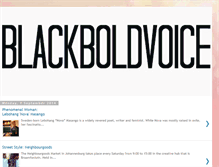 Tablet Screenshot of blackboldvoice.blogspot.com