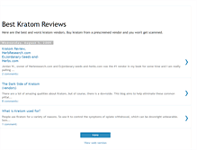 Tablet Screenshot of kratomreviews.blogspot.com