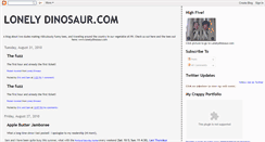 Desktop Screenshot of lonelydinosaur.blogspot.com