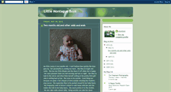 Desktop Screenshot of littlemontagueboys.blogspot.com