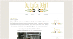 Desktop Screenshot of daybydaydelight.blogspot.com