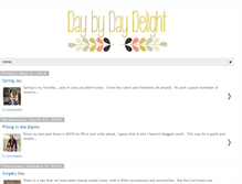 Tablet Screenshot of daybydaydelight.blogspot.com